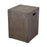 Atlas Lighting Cubo Accent Stool, Polished Concrete