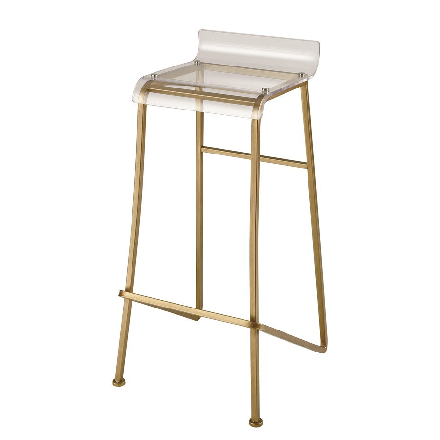 Atlas Lighting Hyperion Bar Stool, Gold