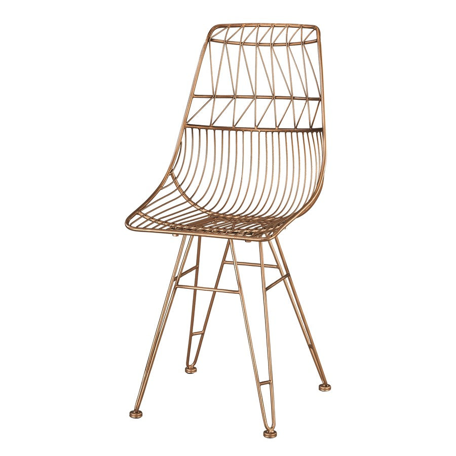 Atlas Lighting Jette Chair, Rose Gold