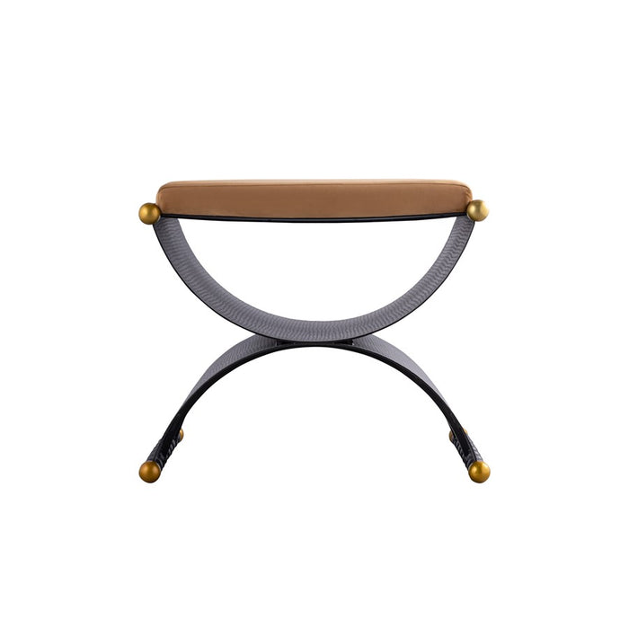 Atlas Lighting Layla Accent Stool, Blackened Bronze
