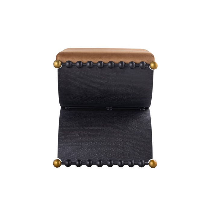 Atlas Lighting Layla Accent Stool, Blackened Bronze
