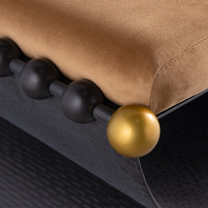 Atlas Lighting Layla Accent Stool, Blackened Bronze
