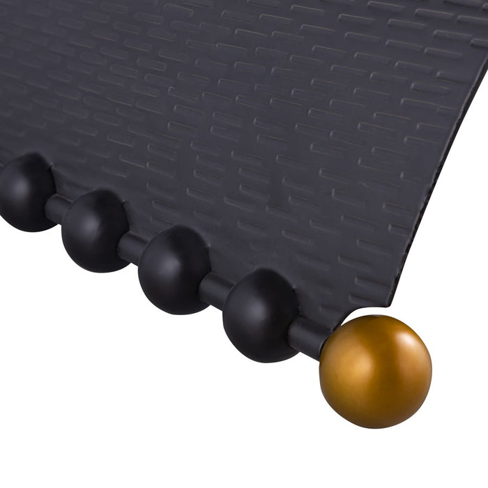 Atlas Lighting Layla Accent Stool, Blackened Bronze