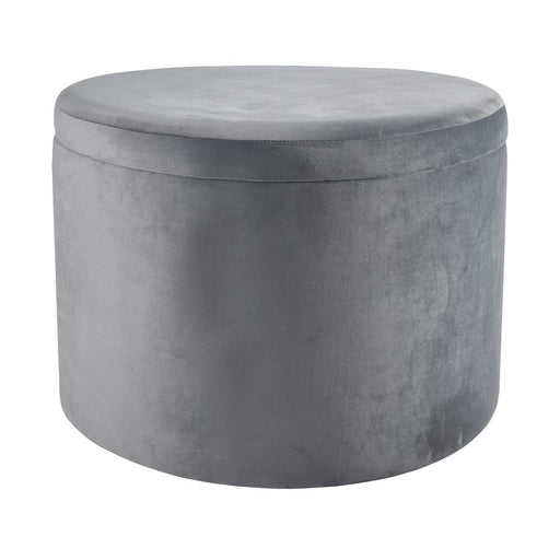 Atlas Lighting Linder Storage Ottoman, Charcoal