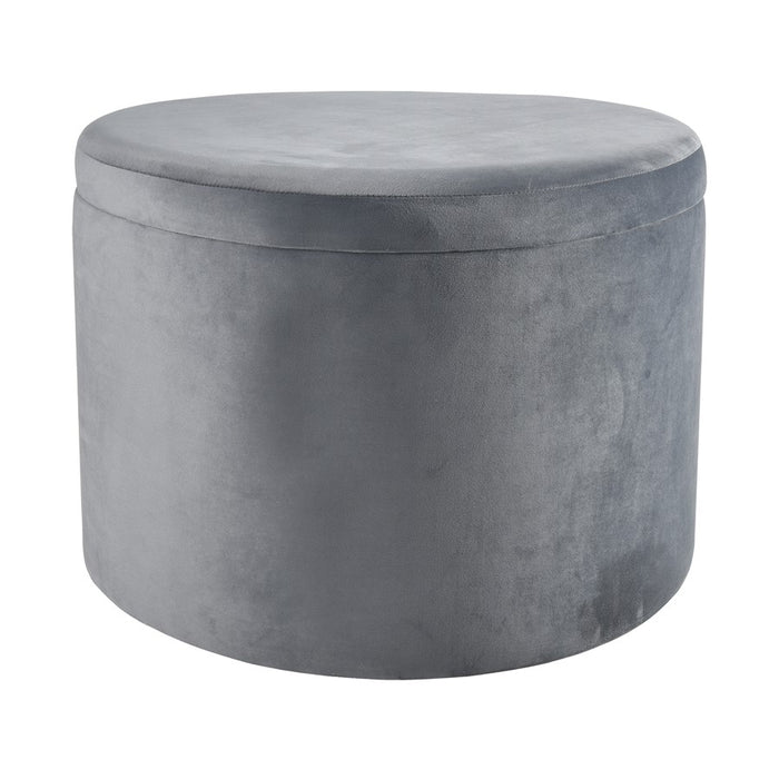 Atlas Lighting Linder Storage Ottoman, Charcoal