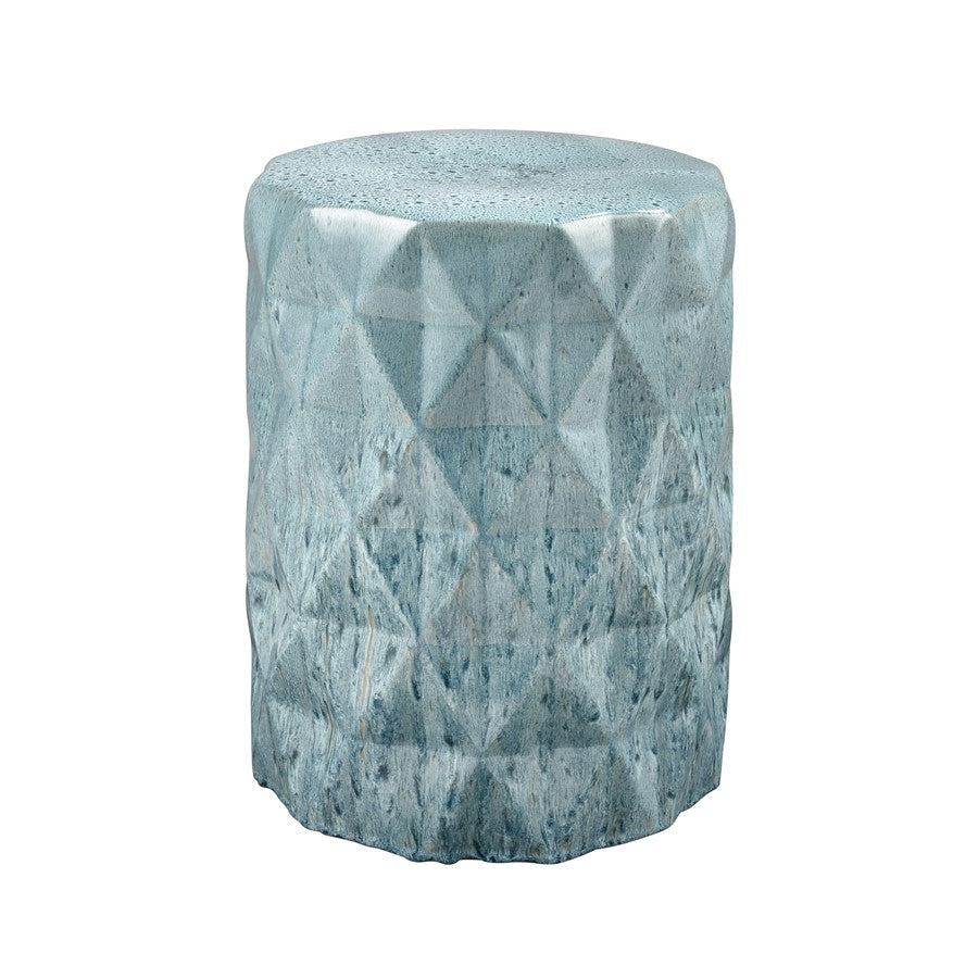 Atlas Lighting Olmedo Accent Stool, Seaglass Glazed