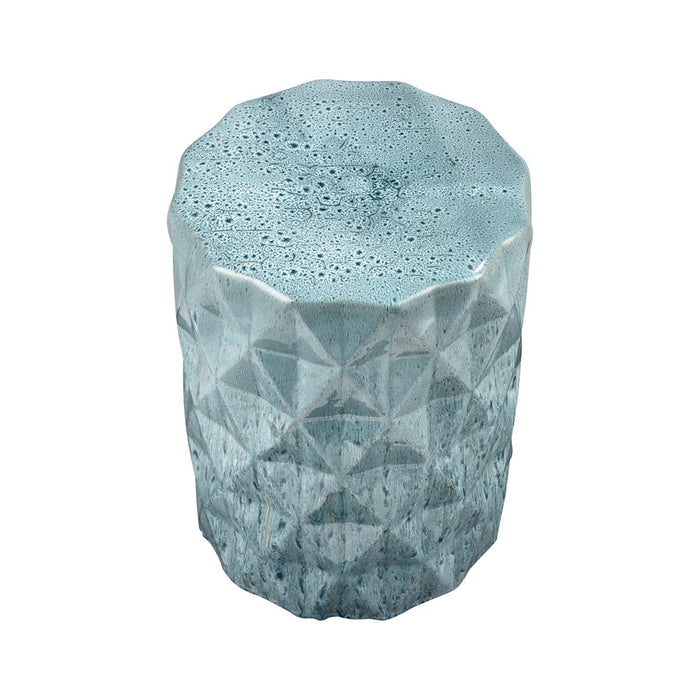 Atlas Lighting Olmedo Accent Stool, Seaglass Glazed