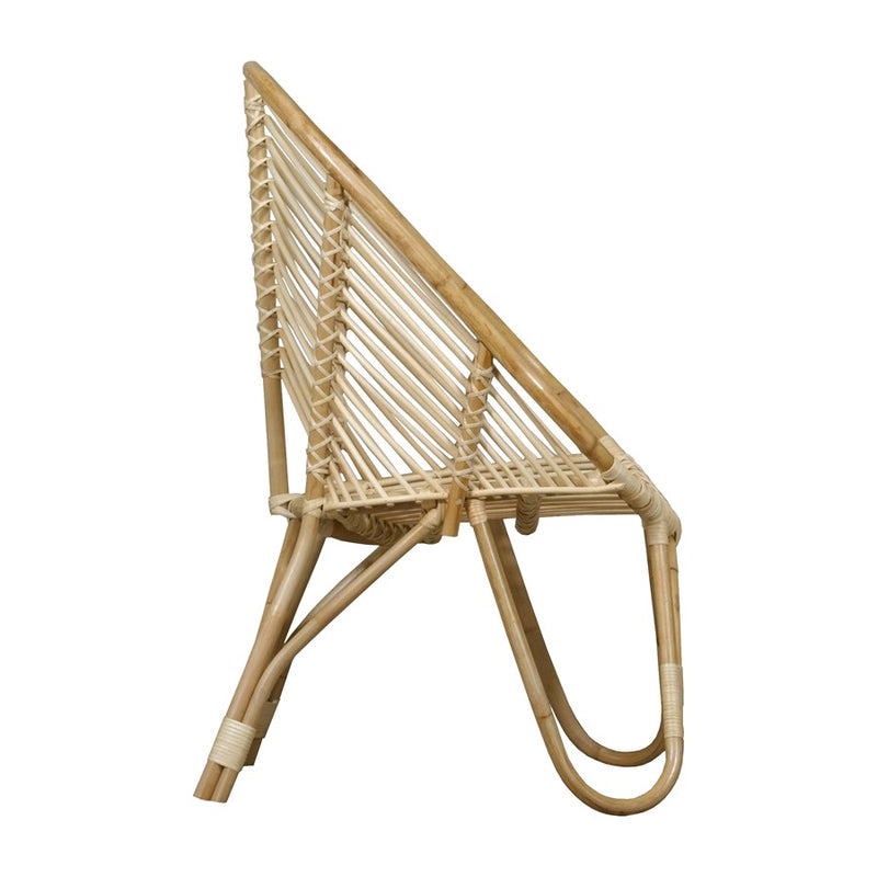 Atlas Lighting Rendra Chair | Natural Rattan Transitional | Living Room & Bedroom Accent Seating | 27 x 25 x 39.5 in | Model SE11050-01