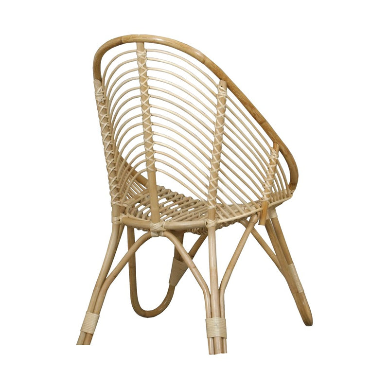Atlas Lighting Rendra Chair | Natural Rattan Transitional | Living Room & Bedroom Accent Seating | 27 x 25 x 39.5 in | Model SE11050-01