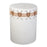 Atlas Lighting Sabira Accent Stool, White Glazed