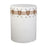 Atlas Lighting Sabira Accent Stool, White Glazed