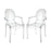 Atlas Lighting Vanish Chair, Set of 2, Clear