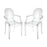 Atlas Lighting Vanish Chair, Set of 2, Clear