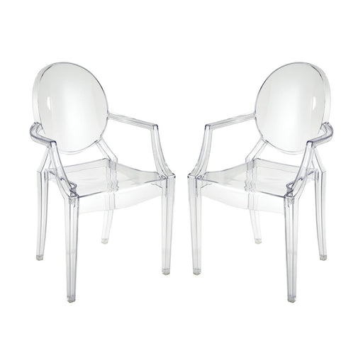Atlas Lighting Vanish Chair, Set of 2, Clear