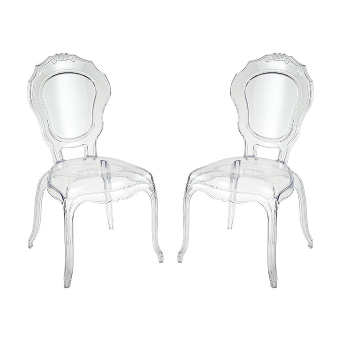 Atlas Lighting Vie En Rose Chair, Set of 2, Clear