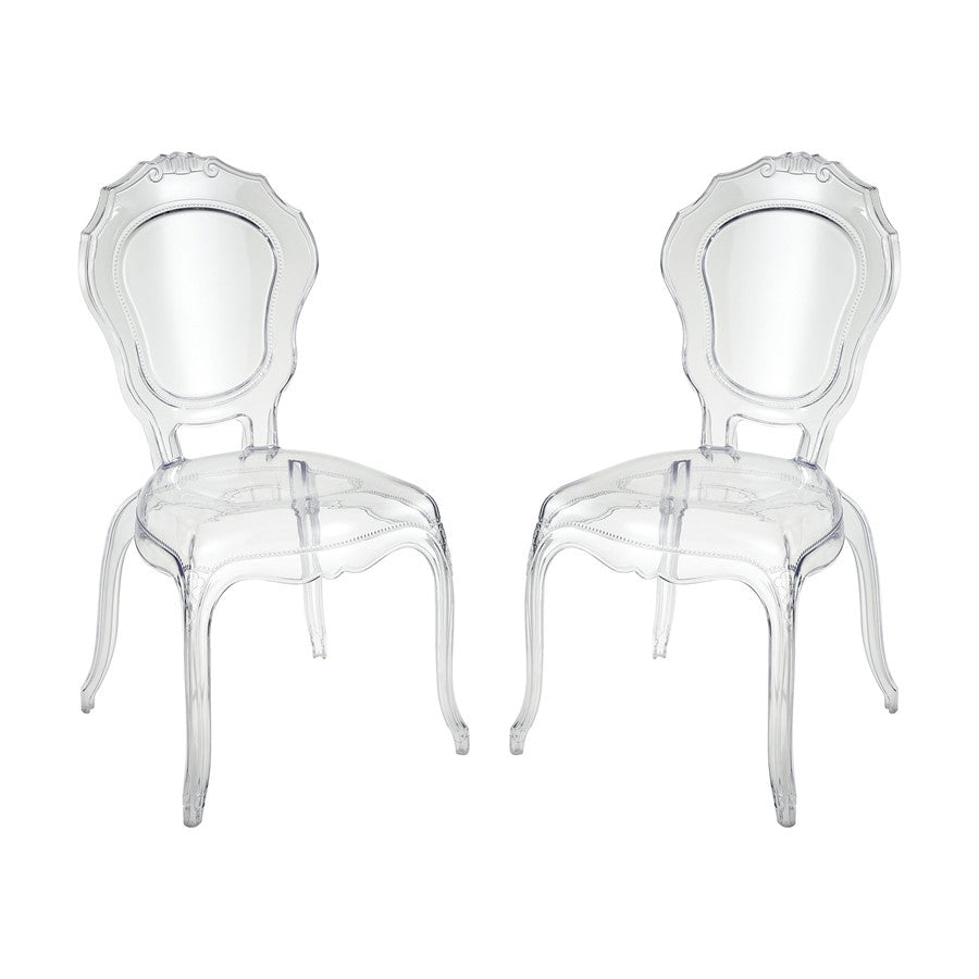 Atlas Lighting Vie En Rose Chair, Set of 2, Clear