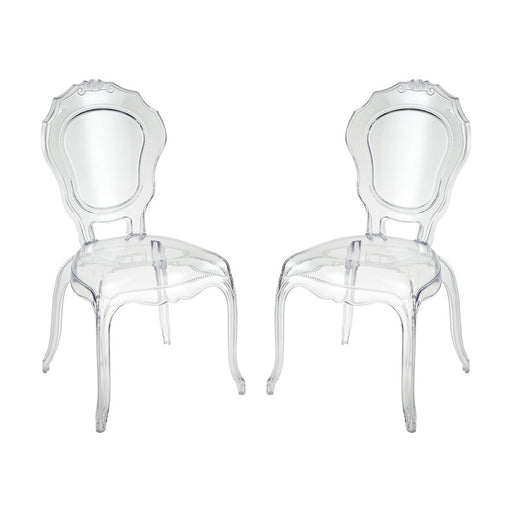 Atlas Lighting Vie En Rose Chair, Set of 2, Clear