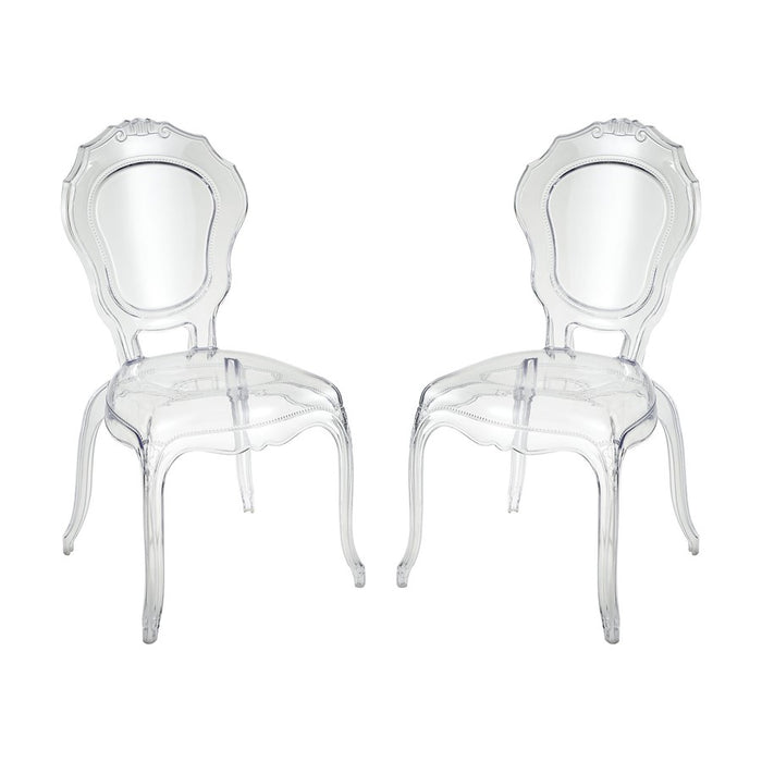 Atlas Lighting Vie En Rose Chair, Set of 2, Clear