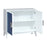 Atlas Lighting Asanso Cabinet, 2 Door White