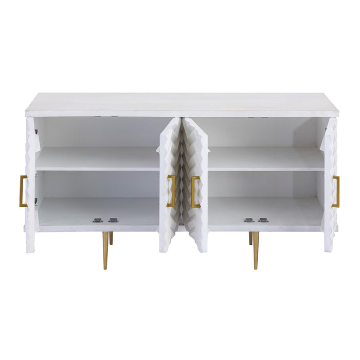 Atlas Lighting Brendle Credenza, Whitewash