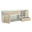 Atlas Lighting Clearwater Credenza, White