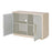 Atlas Lighting Crystal Bay Cabinet, Graywash
