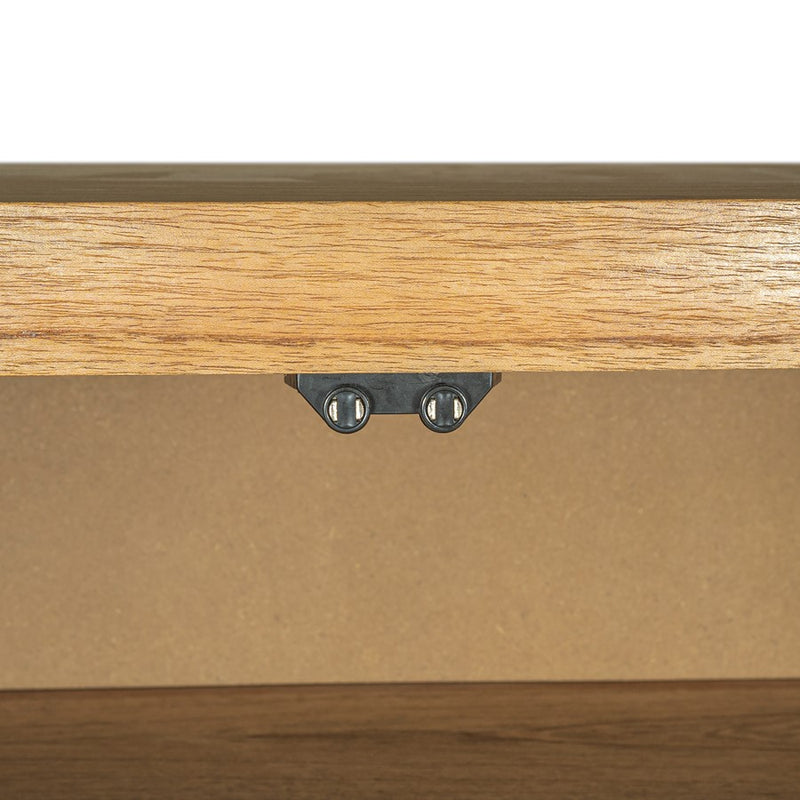 Atlas Lighting Dennis Credenza 72in | Modern Wheat Toast Wood with Geometric Carved Doors | Living Room & Dining Room Storage | Model ST11027-01