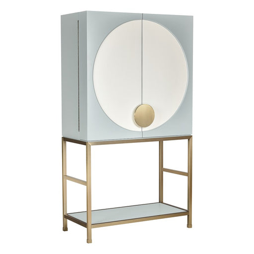 Atlas Lighting Gabe Bar Cabinet, Blue