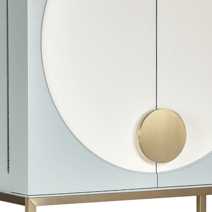 Atlas Lighting Gabe Bar Cabinet, Blue