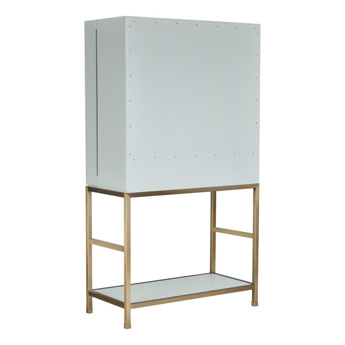 Atlas Lighting Gabe Bar Cabinet, Blue