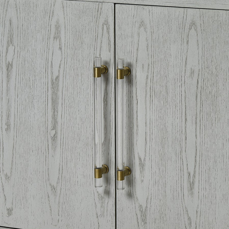 Atlas Lighting Geneva 68in Media Console | Modern Gray Wood | Living Room & Home Theater Storage | 68 x 19 x 36 in | Model ST11036-01