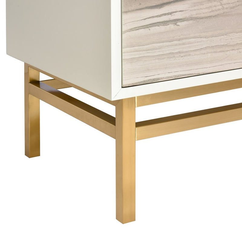 Atlas Lighting Reynolds Cabinet, Almond