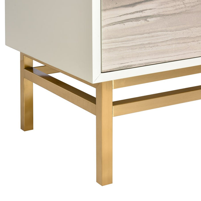 Atlas Lighting Reynolds Cabinet, Almond