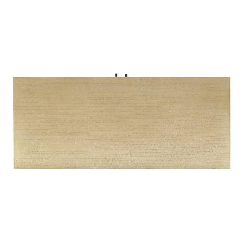 Atlas Lighting Sunset Harbor 2-Door Cabinet | Sandy Cove Wood with Natural Cotton Webbing | Entryway & Living Room Storage | 42in | Model ST11079-01