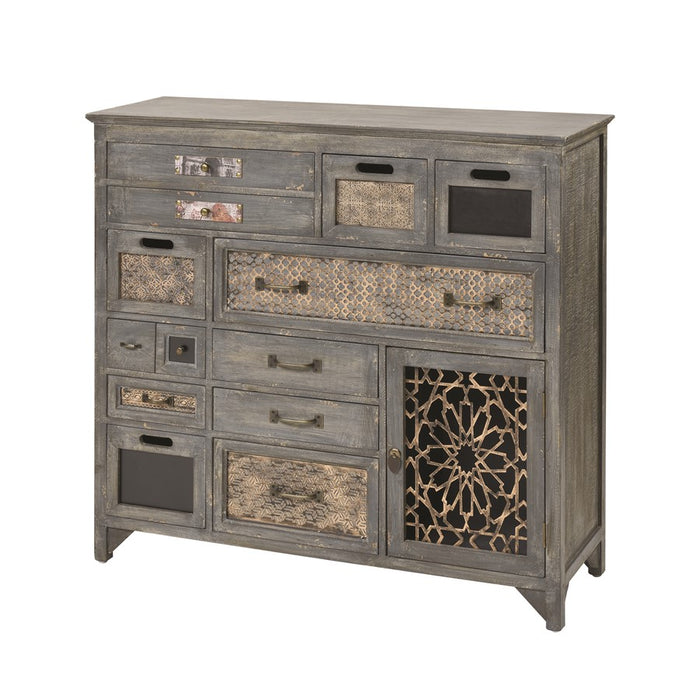 Atlas Lighting Topanga Cabinet, Antique Gray