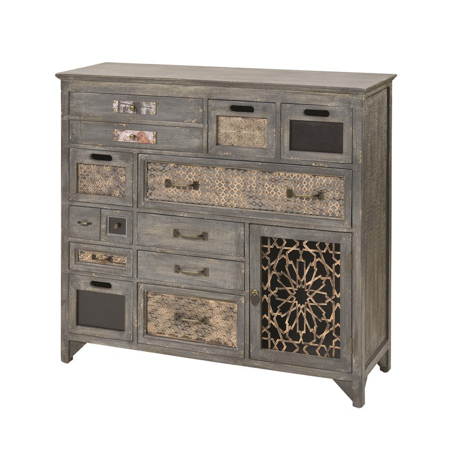 Atlas Lighting Topanga Cabinet, Antique Gray