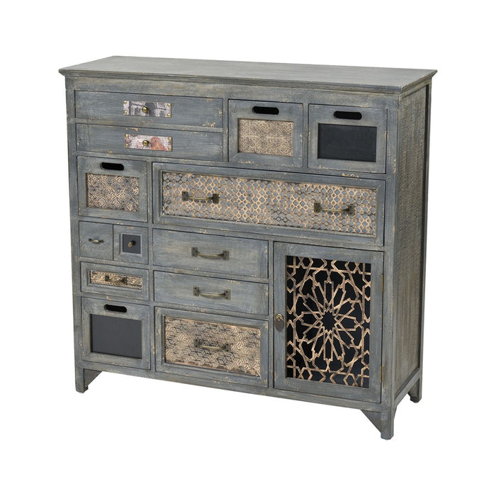 Atlas Lighting Topanga Cabinet, Antique Gray