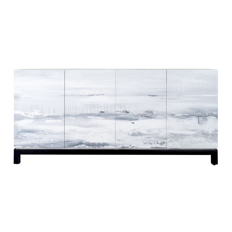 Atlas Lighting Torres Credenza, Designer White