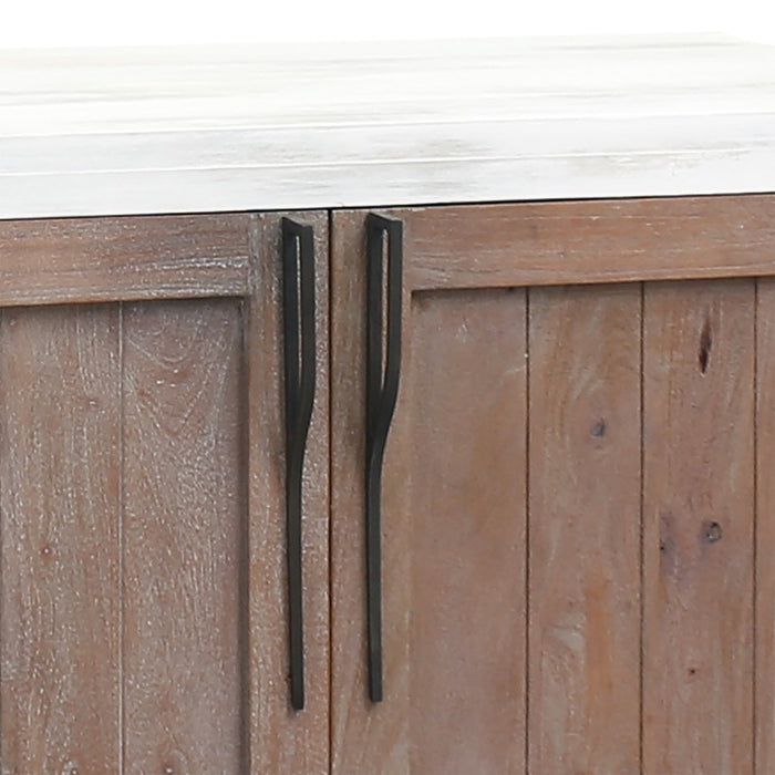 Atlas Lighting Wilder Cabinet, Weathered Brown