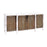 Atlas Lighting Wilder Credenza, 4 Door Weathered Brown