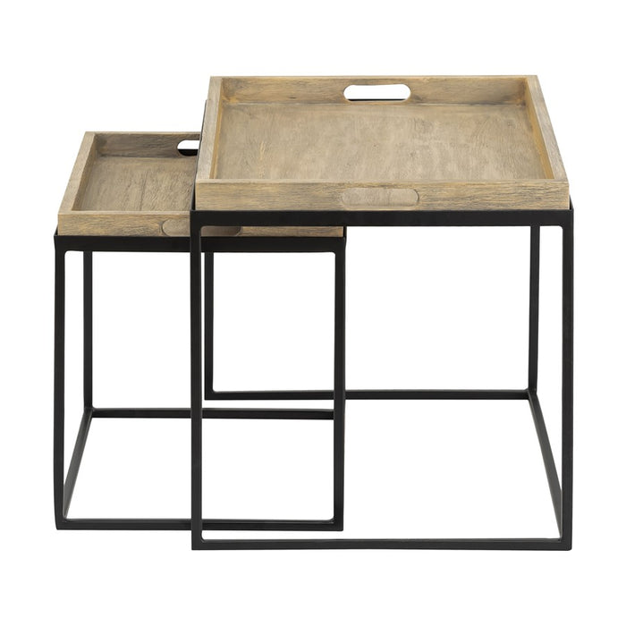 Atlas Lighting Akin Accent Table Set of 2, Black