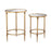 Atlas Lighting Alcazar Accent Table, Set of 2, Antique Gold