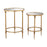 Atlas Lighting Alcazar Accent Table, Set of 2, Antique Gold