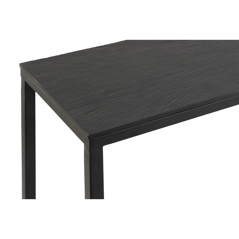 Atlas Lighting Aperio 46in Console Table | Modern Black Iron and Aluminum | Hallway & Living Room | 46 x 11 x 30 in | Model TA11005-01