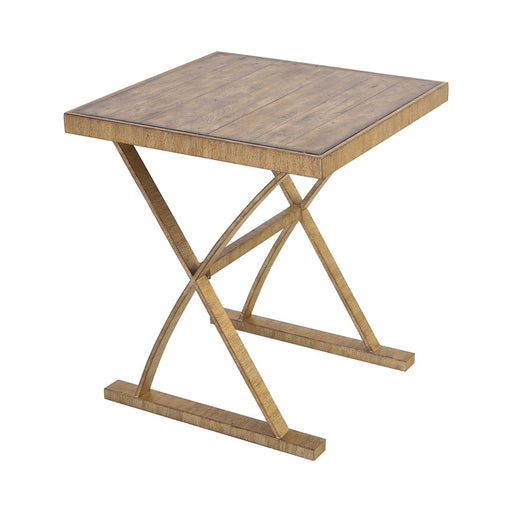 Atlas Lighting Better Ending Accent Table, Aged Gold