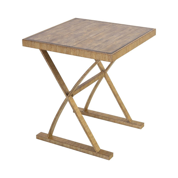 Atlas Lighting Better Ending Accent Table, Aged Gold