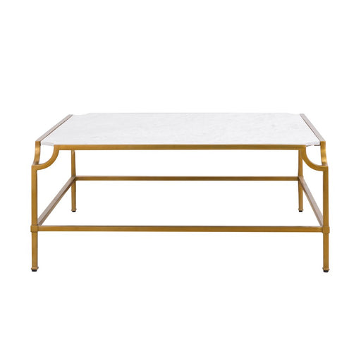 Atlas Lighting Blain Coffee Table, Antique Brass