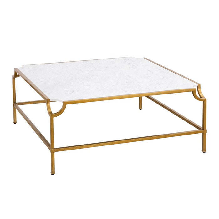 Atlas Lighting Blain Coffee Table, Antique Brass