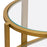 Atlas Lighting Blain Console Table, Brass