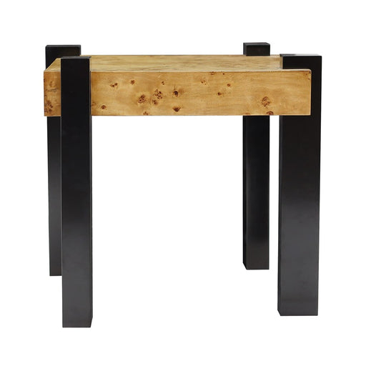 Atlas Lighting Bromo Accent Table, Natural Burl